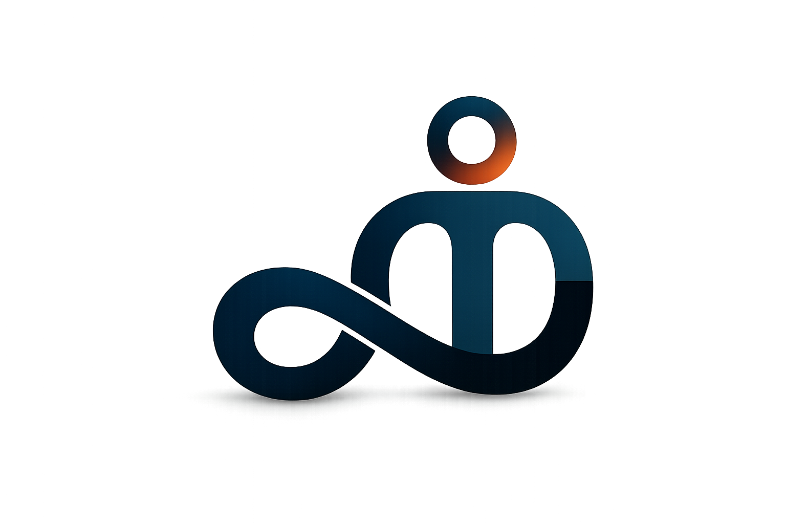4ULoop brand mark — infinity symbol merged with human figure